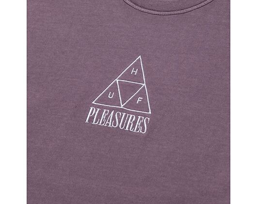 Triko HUF × Pleasures Dyed T-Shirt Purple
