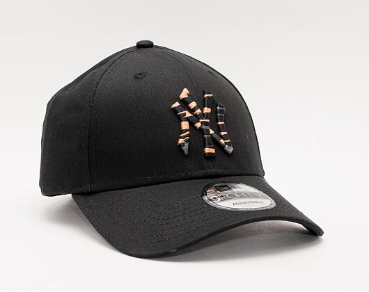 Kšiltovka New Era 9FORTY MLB Wild Camo New York Yankees Black / Orange