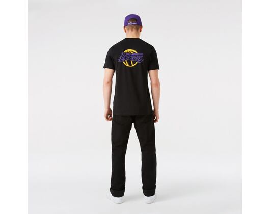Triko New Era NBA Neon Tee Los Angeles Lakers Black