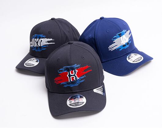 Kšiltovka New Era 9FIFTY Stretch-Snap Tear Logo Boston Red Sox Snapback Navy