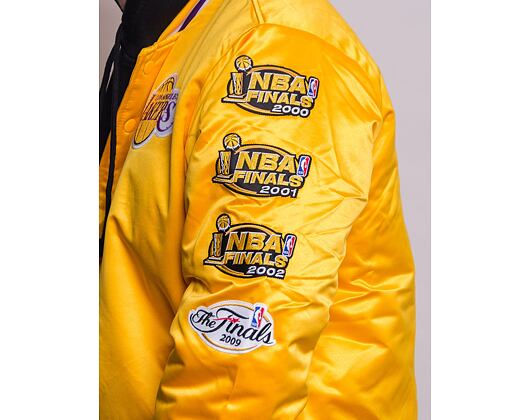 Bunda Mitchell & Ness Champ City Satin Jacket Los Angeles Lakers Gold