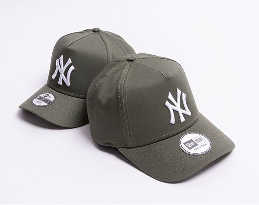 Dětská kšiltovka New Era 9FORTY Kids A-Frame Color Essential New York Yankees Snapback New Olive
