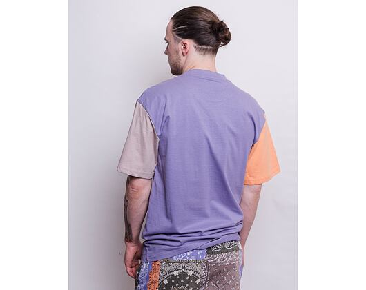 Triko Karl Kani Signature Block Tee lilac/light orange/taupe