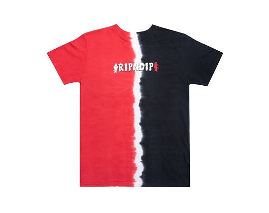 Triko Rip N Dip Angel & Devil Tee Red/Black Split Dye RND9078