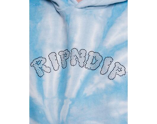 Mikina Rip N Dip Sent From Heaven Hoodie Light Blue Spiral Dye RND9036