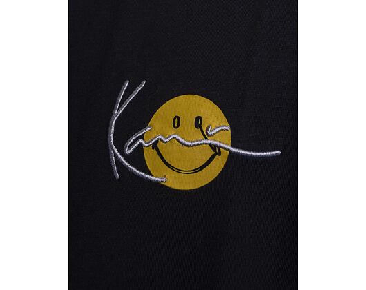 Triko Karl Kani Chest Signature Smiley Print Tee black/yellow