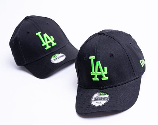 Dětská kšiltovka New Era 9FORTY Kids MLB Neon Pack Los Angeles Dodgers Strapback Black