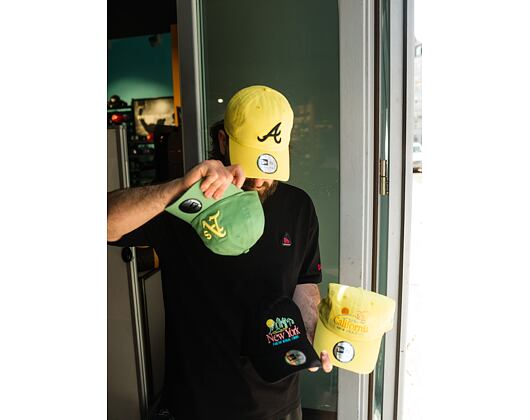 Kšiltovka New Era 9TWENTY MLB Essential Casual Classic Atlanta Braves Strapback Lime Yellow