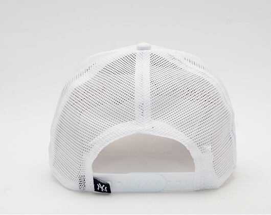 Kšiltovka New Era 9FORTY A-Frame Trucker MLB Logo Overlay New York Yankees Snapback Optic White