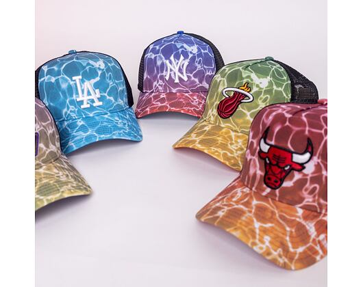 Kšiltovka New Era 9FORTY A-Frame Trucker NBA Summer City Miami Heat Snapback Pool Camo