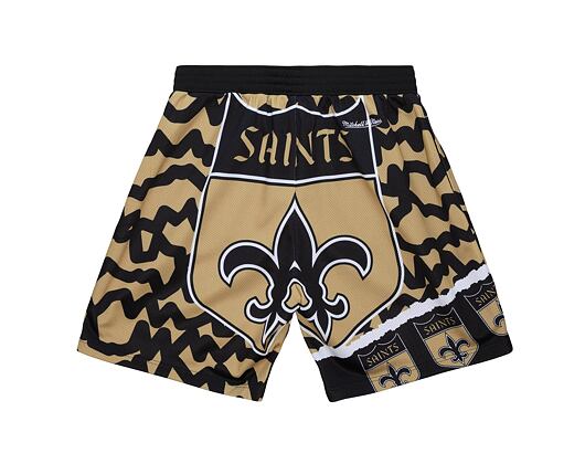 Kraťasy Mitchell & Ness NFL Jumbotron 2.0 Shorts New Orleans Saints Black / Gold