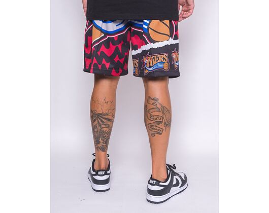 Kraťasy Mitchell & Ness NBA Jumbotron 2.0 Shorts Philadelphia 76Ers Black / Red