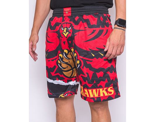 Kraťasy Mitchell & Ness NBA Jumbotron 2.0 Shorts Atlanta Hawks Black / Red