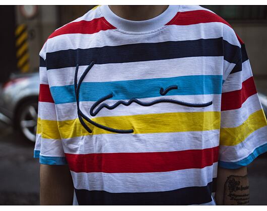 Triko Karl Kani Signature Stripe Tee multicolor
