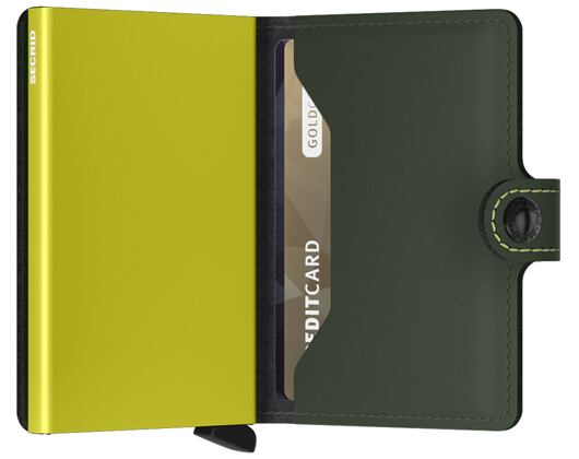 Peněženka Miniwallet Secrid Matte Green & Lime