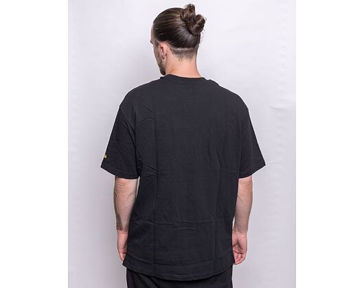 Triko New Era Rubber Patch Oversized Tee Black / Yellow