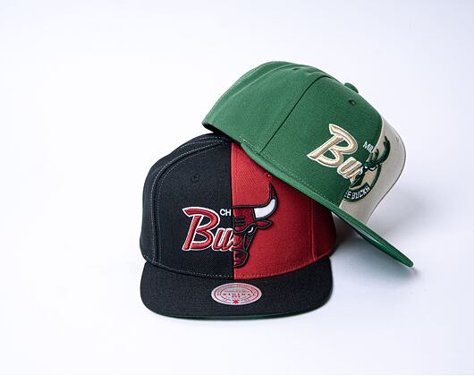 Kšiltovka Mitchell & Ness Split Crown Snapback Toronto Raptors Black
