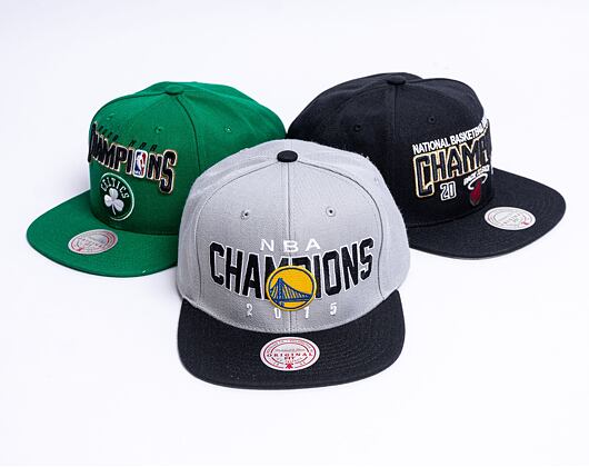 Kšiltovka Mitchell & Ness Nba Champs Snapback Hwc Golden State Warriors Grey / Black