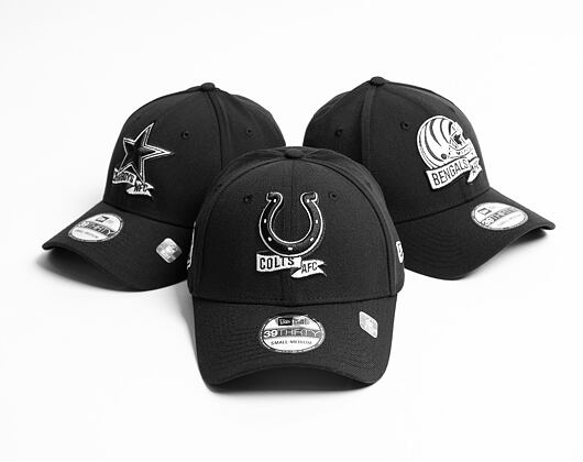 Kšiltovka New Era 39THIRTY NFL22 Sideline Indianapolis Colts Black / White