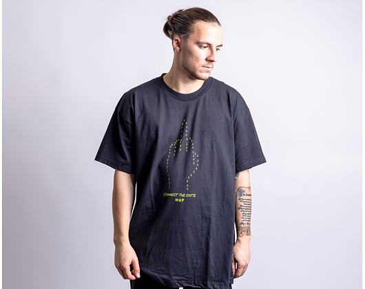 Triko HUF Connect The Dots T-Shirt Black