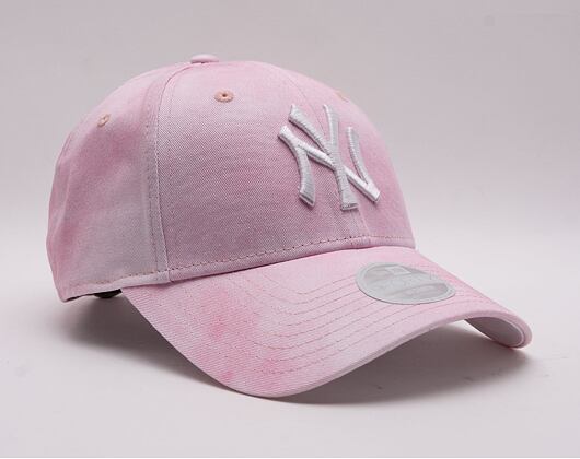 Dámská kšiltovka New Era 9FORTY Womens MLB Pastel Tie Dye New York Yankees Pink / White