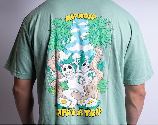 Triko Rip & Dip Lifes A Trip Tee Light Pine