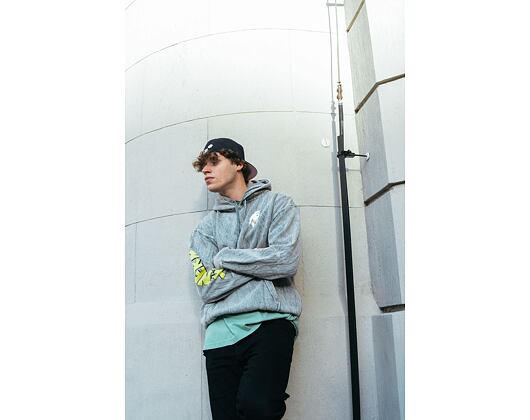 Mikina Rip & Dip X-Nerm Hoodie Charcoal Mineral Wash