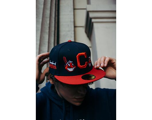 New Era × Adam Wave 59FIFTY MLB “Banned” Cleveland Indians Fitted