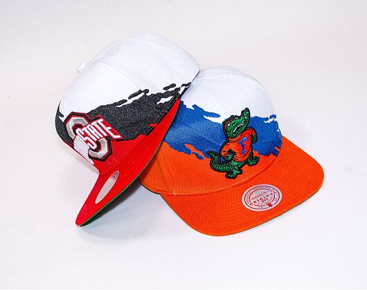 Kšiltovka Mitchell & Ness PAINTBRUSH SNAPBACK University Of Florida White / Orange