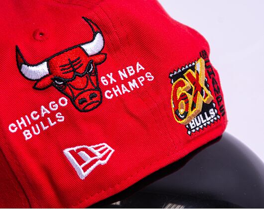 Kšiltovka New Era 9FIFTY NBA All Over Patch Chicago Bulls Red