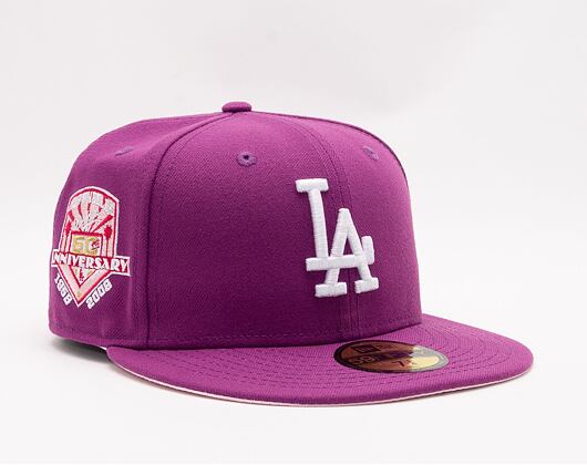 Kšiltovka New Era 59FIFTY "Sparkling Grape" MLB 50th Anniversary Los Angeles Dodgers Cooperstown