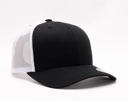 Kšiltovka Yupoong Retro Trucker 2-Tone Black / White