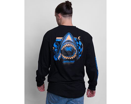 Triko Santa Cruz Shark Trip L/S T-Shirt Black