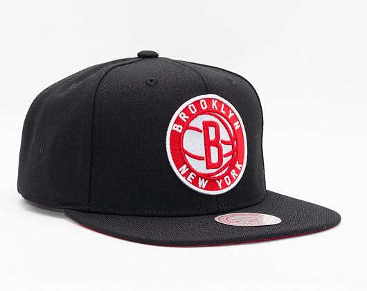 Kšiltovka Mitchell & Ness BRED SNAPBACK Brooklyn Nets Black