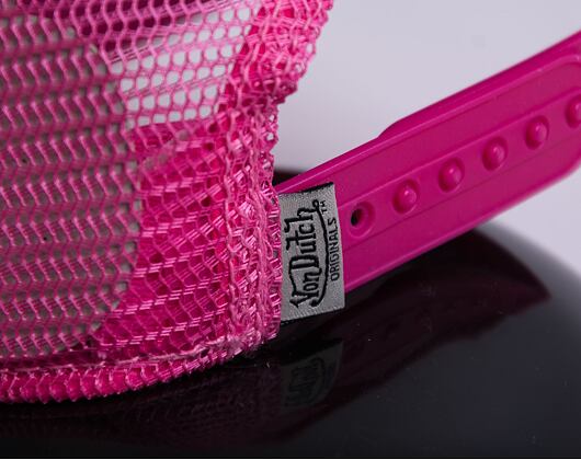 Kšiltovka Von Dutch Boston Trucker Cotton Twill White/Pink
