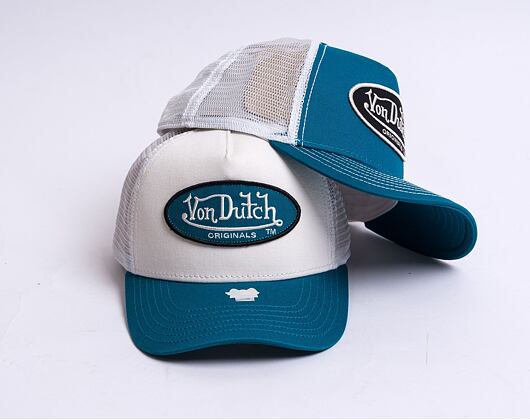 Kšiltovka Von Dutch Boston Trucker Cotton Twill White/White