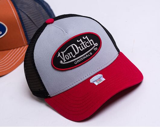 Kšiltovka Von Dutch Boston Trucker Cotton Twill Grey/Black