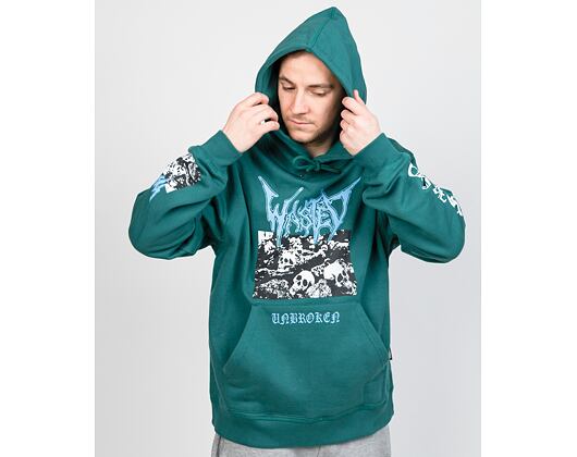 Mikina Wasted Paris Hoodie Unbroken - Pine Green