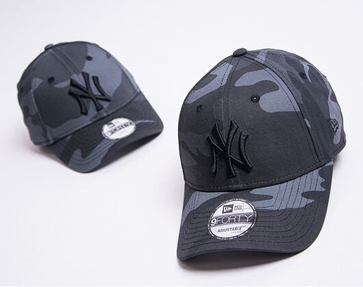 Dětská kšiltovka New Era 9FORTY Kids MLB Kids League Essential New York Yankees - Midnight Camo / Bl