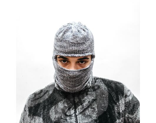 Custom made pletená Balaclava kukla - Cobalt Grey