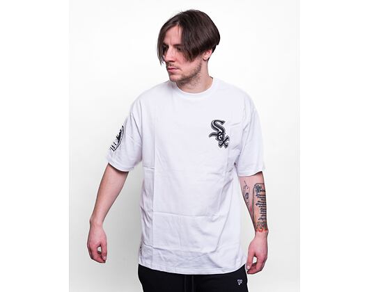 Triko New Era Heritage Back Print Oversized Tee Chicago White Sox Optic White / Black