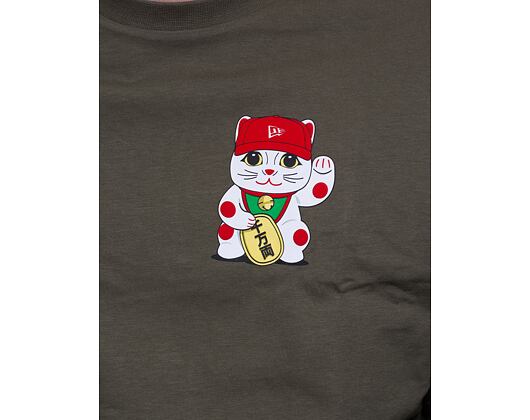 Triko New Era Character Oversized Tee New Olive / Optic White