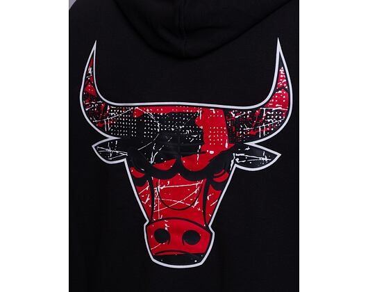 Mikina New Era Infill Team Logo Oversized Hoody Chicago Bulls Black / Red