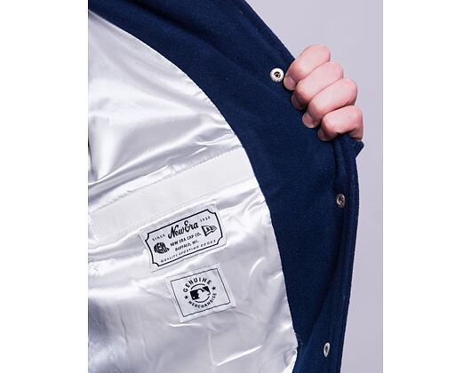 Bunda New Era Heritage Varsity Jacket New York Yankees Oceanside Blue / Off White