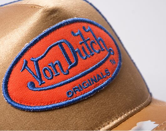Kšiltovka Von Dutch Trucker Cary Satin Gold/Blue