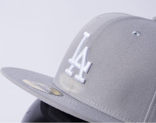 Kšiltovka New Era - MLB Basic 59FIFTY - LA Dodgers - Gray / White