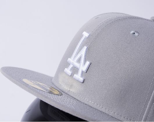 Kšiltovka New Era 59FIFTY MLB Basic Los Angeles Dodgers - Graphite / White