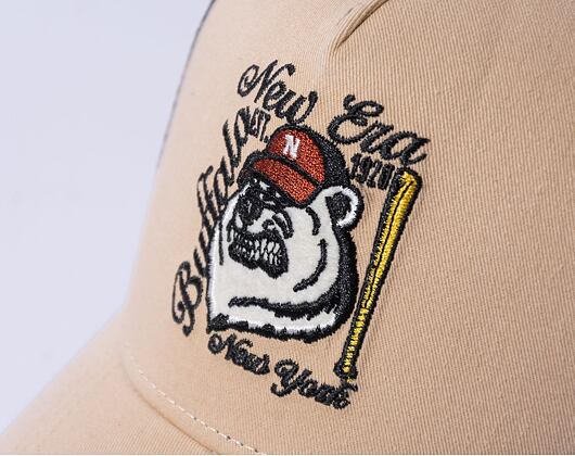 Kšiltovka New Era 9FORTY A-Frame Trucker Heritage Oat Milk