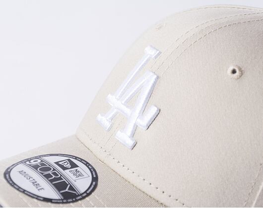 Kšiltovka New Era - MLB Essential 9FORTY - LA Dodgers - Stone / White