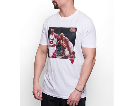 Triko Mitchell & Ness NBA Player Photo Tee Chicago Bulls White